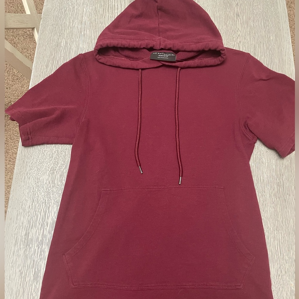 Mens Short Sleeve Hoodie